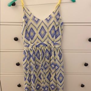 Dolce Vita blue and yellow mini dress